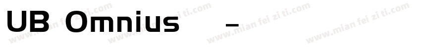 UB Omnius 字体字体转换
